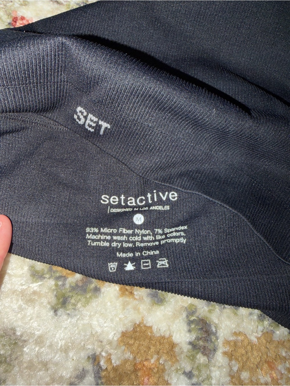 SET Active Ribbed Crop Top - Picture 3 of 3